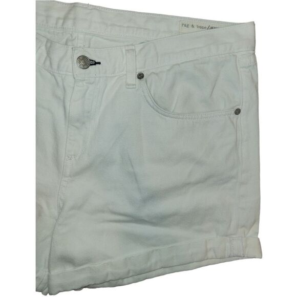 Rag & Bone Boyfriend Short in Aged White Jean Shorts  32 - Picture 4 of 14